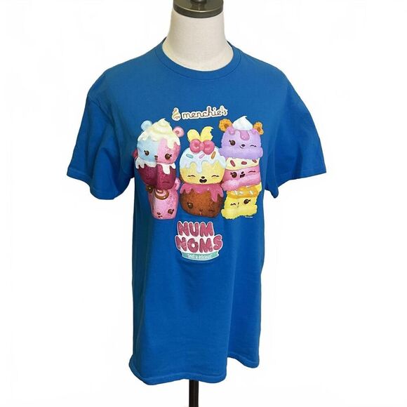 Delta Pro Weight Adult Size Medium Rare Num Noms Menchies Shirt Blue Yogurt - Picture 1 of 8